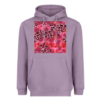 Lavender valentines day roses leopard seamless pattern Heavyweight Hoodie - JahusDesignShop