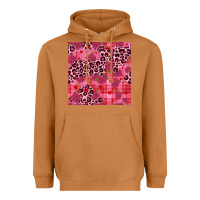 Meerkat valentines day roses leopard seamless pattern Heavyweight Hoodie - JahusDesignShop