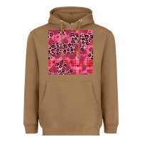 Toasted Coconut valentines day roses leopard seamless pattern Heavyweight Hoodie - JahusDesignShop