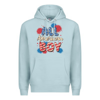Blue Mist all american boy Premium Hoodie - MaliasSmallBusiness