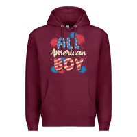 Burgundy all american boy Premium Hoodie - MaliasSmallBusiness