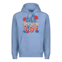 Colony Blue all american boy Premium Hoodie - MaliasSmallBusiness