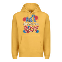 Mustard all american boy Premium Hoodie - MaliasSmallBusiness