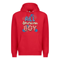 Red all american boy Premium Hoodie - MaliasSmallBusiness