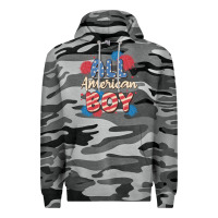 Slate Camo all american boy Premium Hoodie - MaliasSmallBusiness