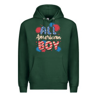 Sports Green all american boy Premium Hoodie - MaliasSmallBusiness