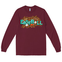 Burgundy baseball Long Sleeve Tee - texasbilliewilder