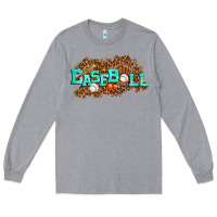 Heather Grey baseball Long Sleeve Tee - texasbilliewilder