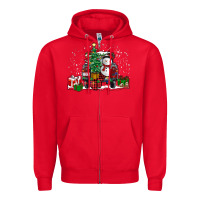 Red christmas truck Zipper Hoodie - RanaPortraitStore