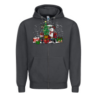 Smoke christmas truck Zipper Hoodie - RanaPortraitStore