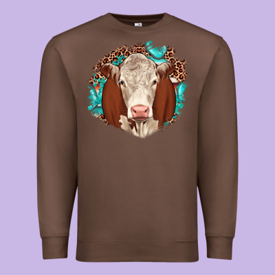 Hareford Leopard Gemstone Premium Sweatshirt Designed By Jahusdesignshop