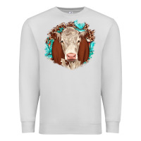 Dove Grey hareford leopard gemstone Premium Sweatshirt - JahusDesignShop