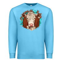 Ocean Blue hareford leopard gemstone Premium Sweatshirt - JahusDesignShop