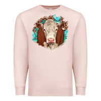 Pale Pink hareford leopard gemstone Premium Sweatshirt - JahusDesignShop