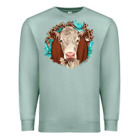 Seafoam hareford leopard gemstone Premium Sweatshirt - JahusDesignShop
