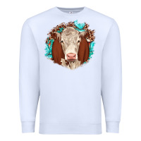 White hareford leopard gemstone Premium Sweatshirt - JahusDesignShop