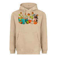 Mushroom fall coffee cups Heavyweight Hoodie - AdoDesignShop