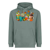 Sage fall coffee cups Heavyweight Hoodie - AdoDesignShop