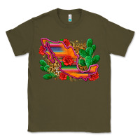 Army Green mexico map Classic Tee - Zillion Design Studio