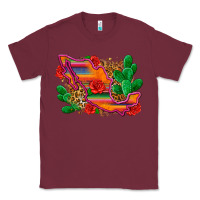 Burgundy mexico map Classic Tee - Zillion Design Studio