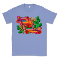 Colony Blue mexico map Classic Tee - Zillion Design Studio