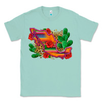 Seafoam mexico map Classic Tee - Zillion Design Studio