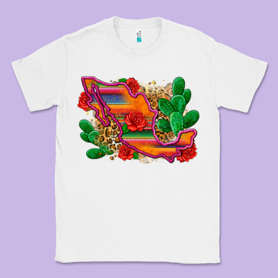 Mexico Map Classic Tee Designed By Zillion Design Studio