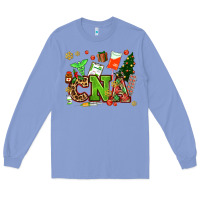 Colony Blue cna christmas Long Sleeve Tee - AdoDesignShop