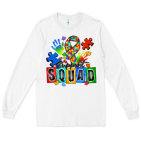 White support squad autism Long Sleeve Tee - Zillion Design Studio