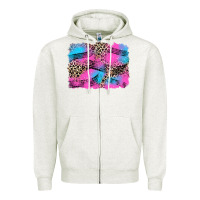 Oatmeal Heather race background Zipper Hoodie - Zillion Design Studio