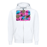 White race background Zipper Hoodie - Zillion Design Studio
