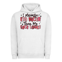 Pigment Lunar Rock i promise i'm nicer than my face looks Urban Hoodie - MaliasSmallBusiness