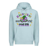 Blue Mist mardi gras social club Premium Hoodie - MaliasSmallBusiness
