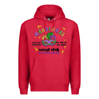Cardinal mardi gras social club Premium Hoodie - MaliasSmallBusiness