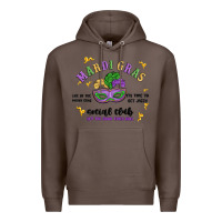 Coffee mardi gras social club Premium Hoodie - MaliasSmallBusiness