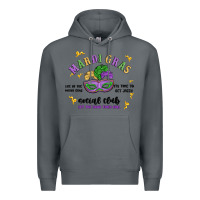 Rock mardi gras social club Premium Hoodie - MaliasSmallBusiness