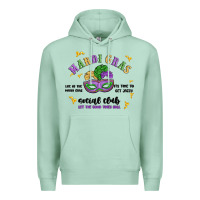 Seafoam mardi gras social club Premium Hoodie - MaliasSmallBusiness