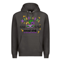 Smoke mardi gras social club Premium Hoodie - MaliasSmallBusiness