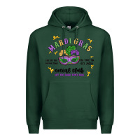 Sports Green mardi gras social club Premium Hoodie - MaliasSmallBusiness