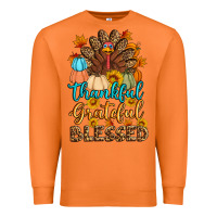 Carrot thankful grateful blessed turkey Premium Sweatshirt - Artiststas