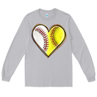 Moon Dust baseball and softball heart Long Sleeve Tee - texasbilliewilder