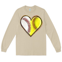 Mushroom baseball and softball heart Long Sleeve Tee - texasbilliewilder