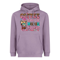 Lavender coffee gives me nurse power Heavyweight Hoodie - AdoDesignShop