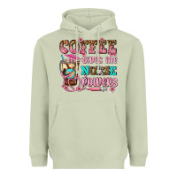 Matcha coffee gives me nurse power Heavyweight Hoodie - AdoDesignShop