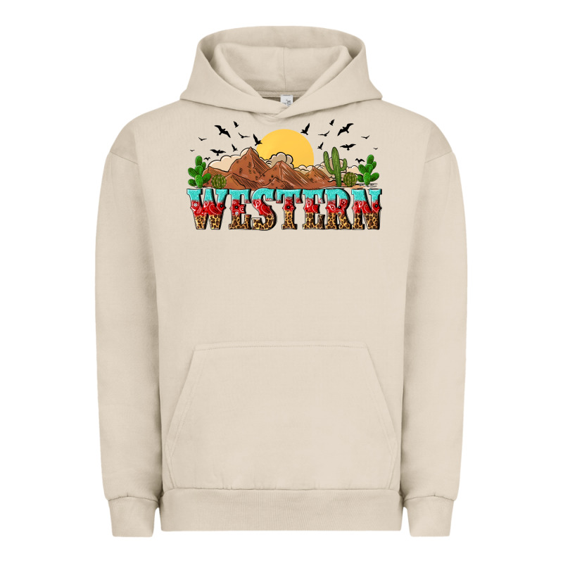 Western Urban Hoodie by NancyCooperArtShop | Teevron