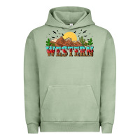 Pigment Oil Green western Urban Hoodie - NancyCooperArtShop