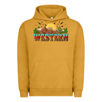 Pigment Peanut Butter western Urban Hoodie - NancyCooperArtShop