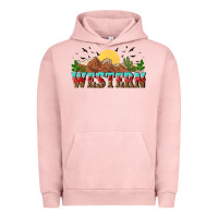 Pigment Salmon western Urban Hoodie - NancyCooperArtShop