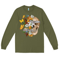 Army Green Kinda Emotional Kinda Emotionless Long Sleeve Tee - RanaPortraitStore