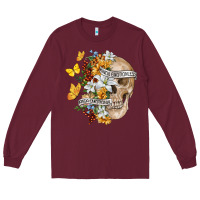 Burgundy Kinda Emotional Kinda Emotionless Long Sleeve Tee - RanaPortraitStore